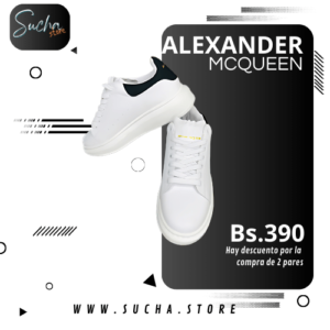 zapatilla blanca alexander mcqueen